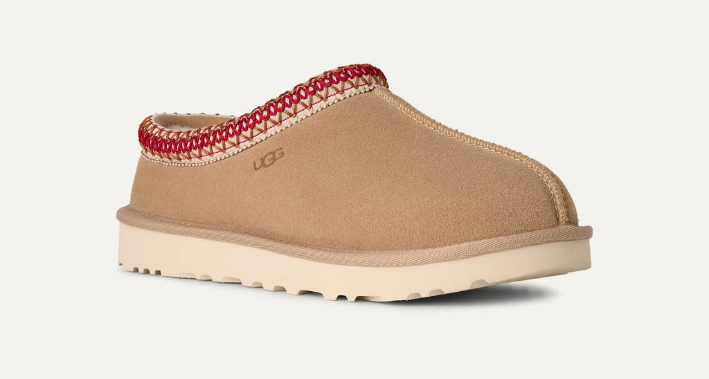 UGG Tasman II Femme – Sand / Dark Cherry