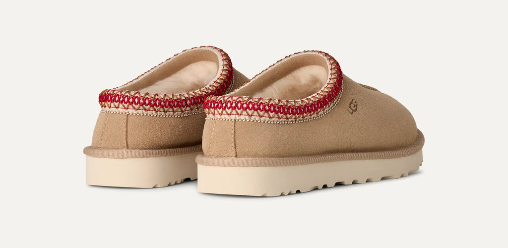 UGG Tasman II Femme – Sand / Dark Cherry