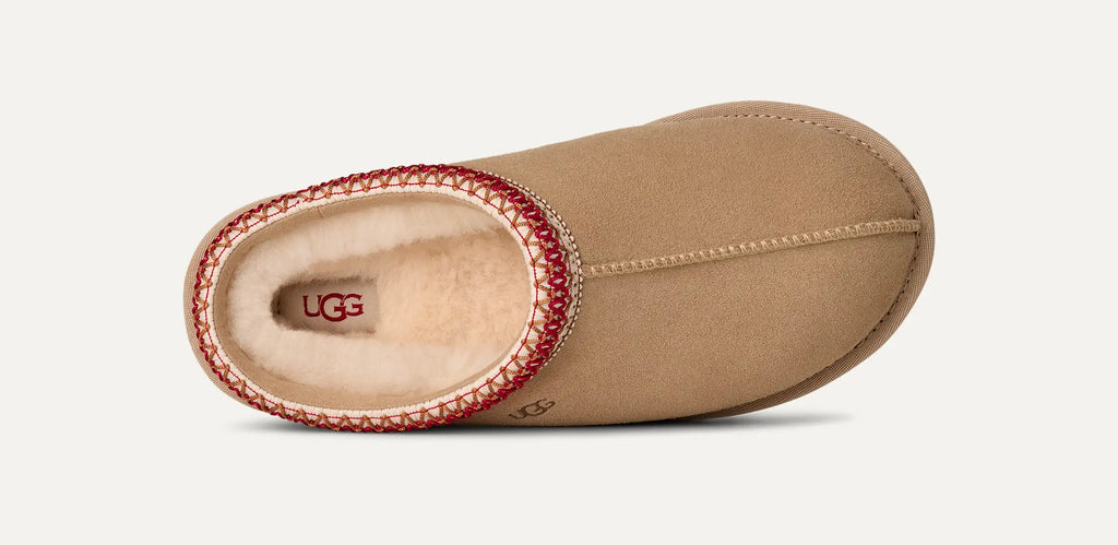 UGG Tasman II Femme – Sand / Dark Cherry